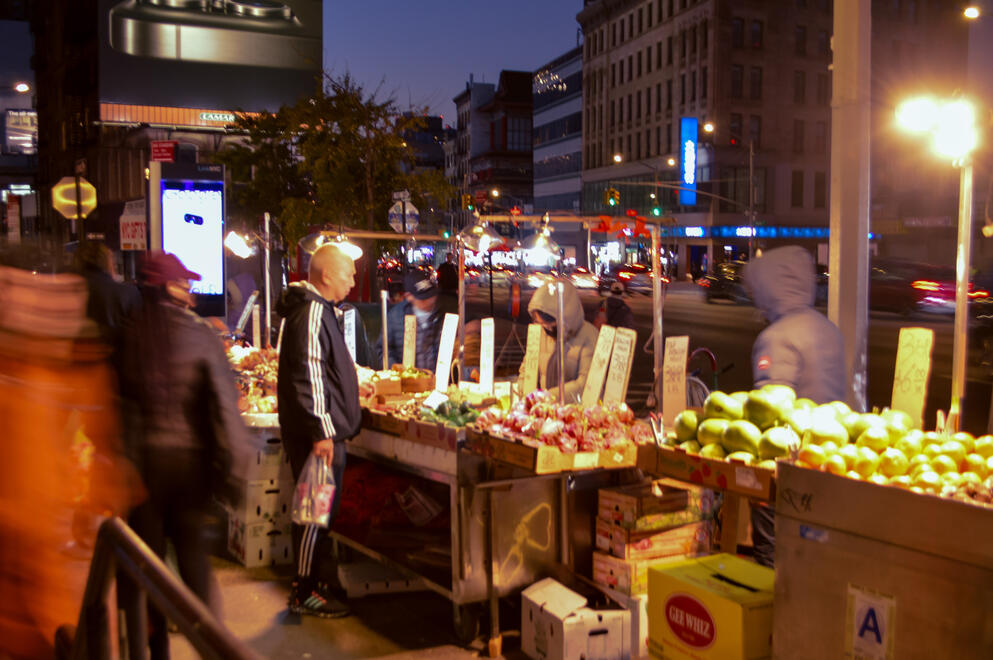 Vendors Working in the Cold